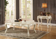 Acme Furniture Chantelle Pearl White 3pc Coffee Table Set
