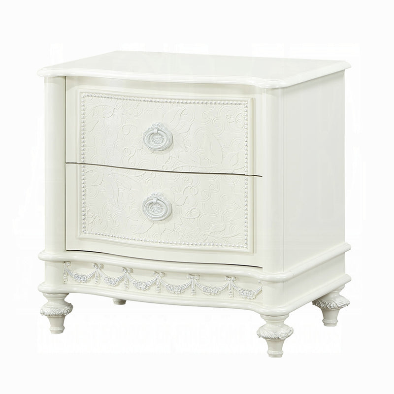 Acme Furniture Dorothy Ivory 2 Drawers Nightstand