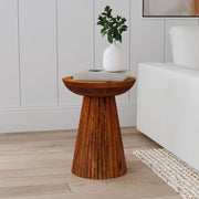 Coaster Furniture Aureo Wild Honey Brown Accent Side Table