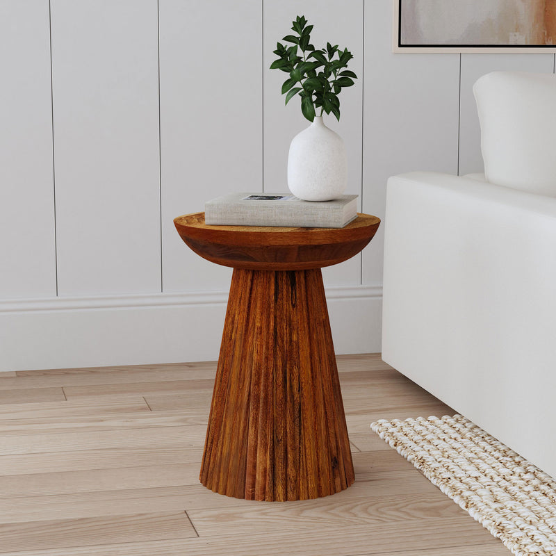 Coaster Furniture Aureo Wild Honey Brown Accent Side Table