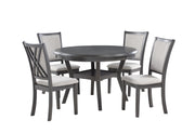 New Classic Furniture Amy Gray 5pc Dining Set