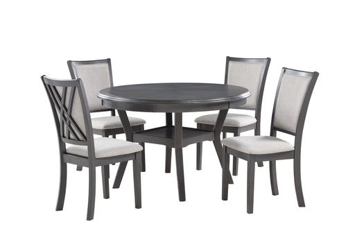 New Classic Furniture Amy Gray 5pc Dining Set