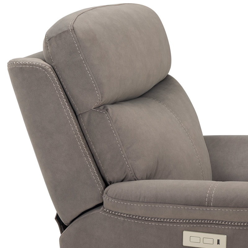 Steve Silver Surrey Gray Power Recliner