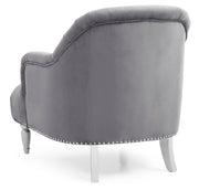 Glory Furniture Jewel Blue Velvet Chair
