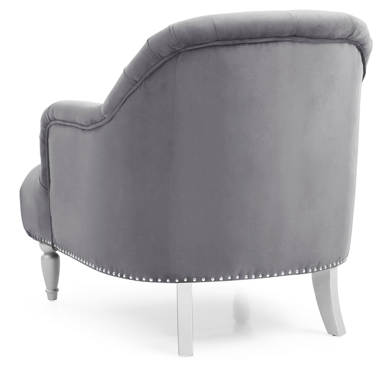 Glory Furniture Jewel Blue Velvet Chair