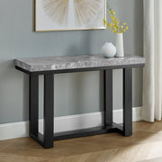 Steve Silver Lucca Gray Marble Top Sofa Table