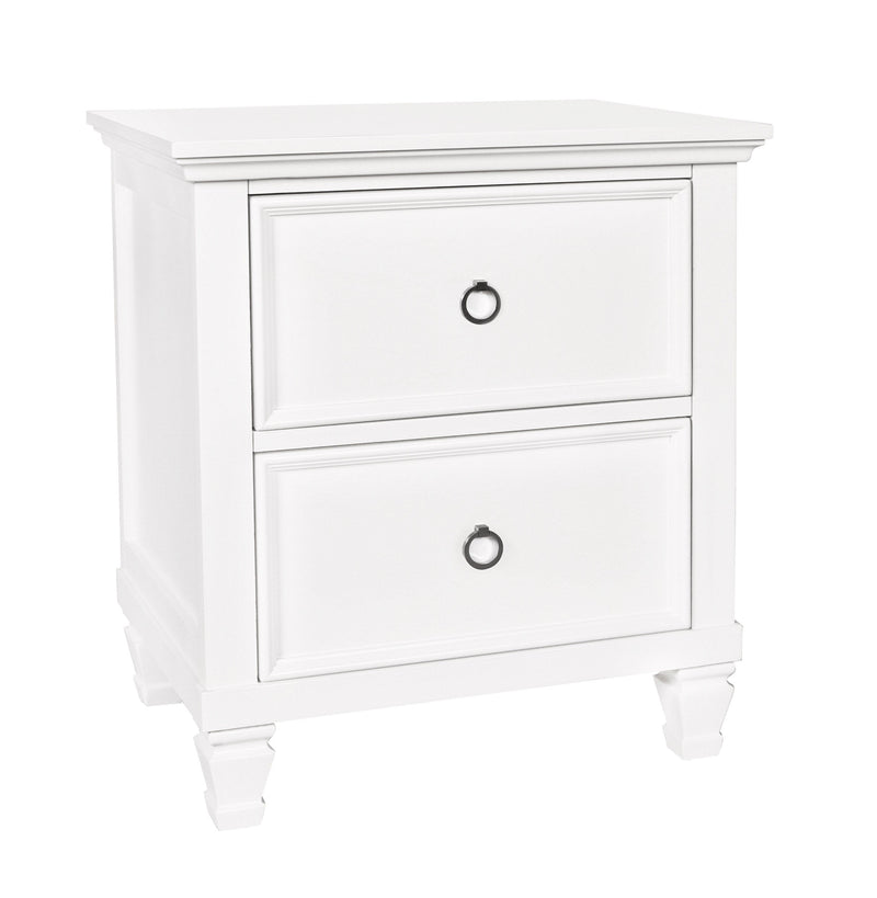 New Classic Furniture Tamarack White 2 Drawer Nightstand