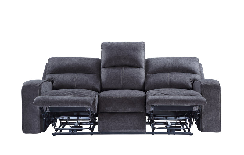 Steve Silver Lovell Charcoal Power 3pc Living Room Set