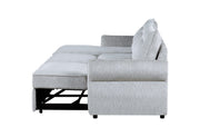 Global Furniture U0301 Grey Pull Out Sofa Bed