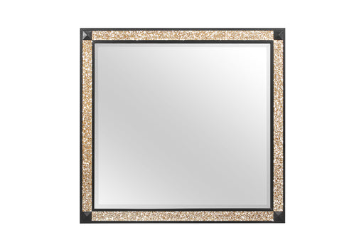 Global Furniture Blake Black Gold Mirror