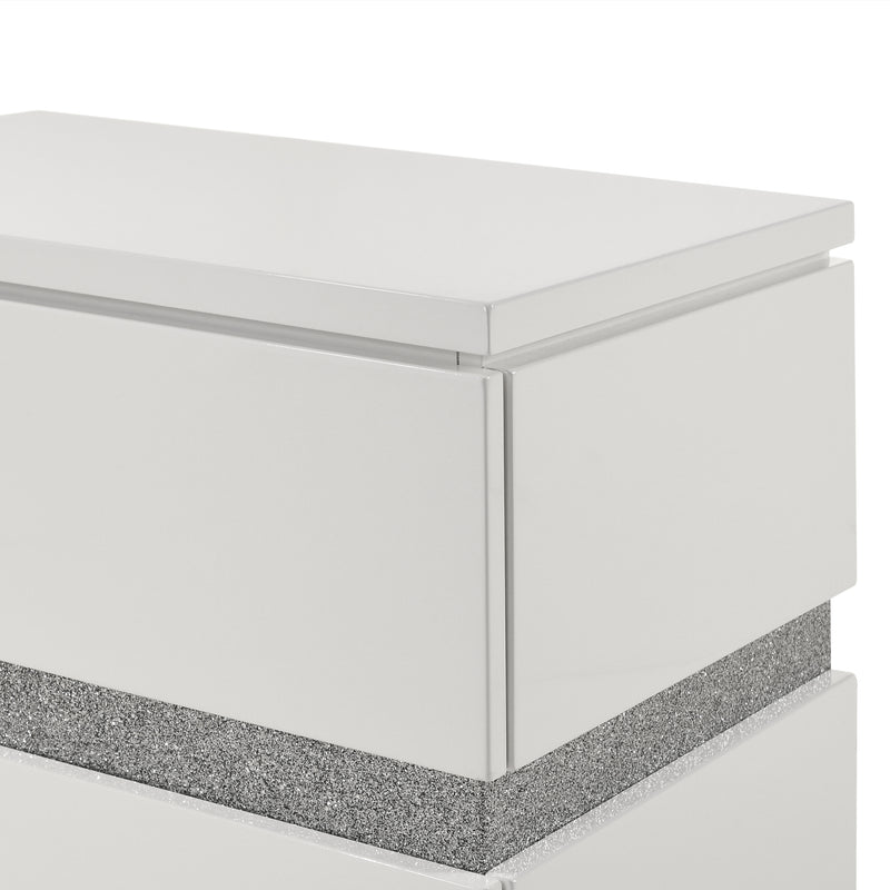New Classic Furniture Paradox White Nightstand