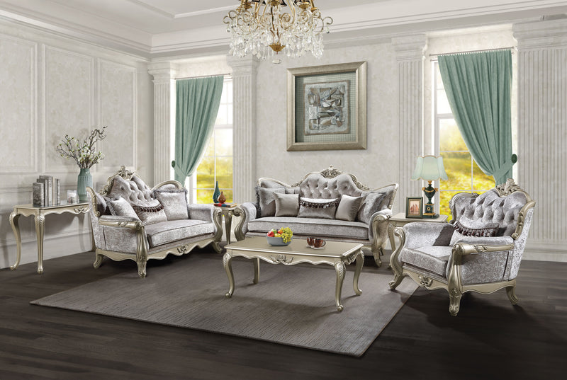 Acme Furniture Libertee Beige Chair with Pillow