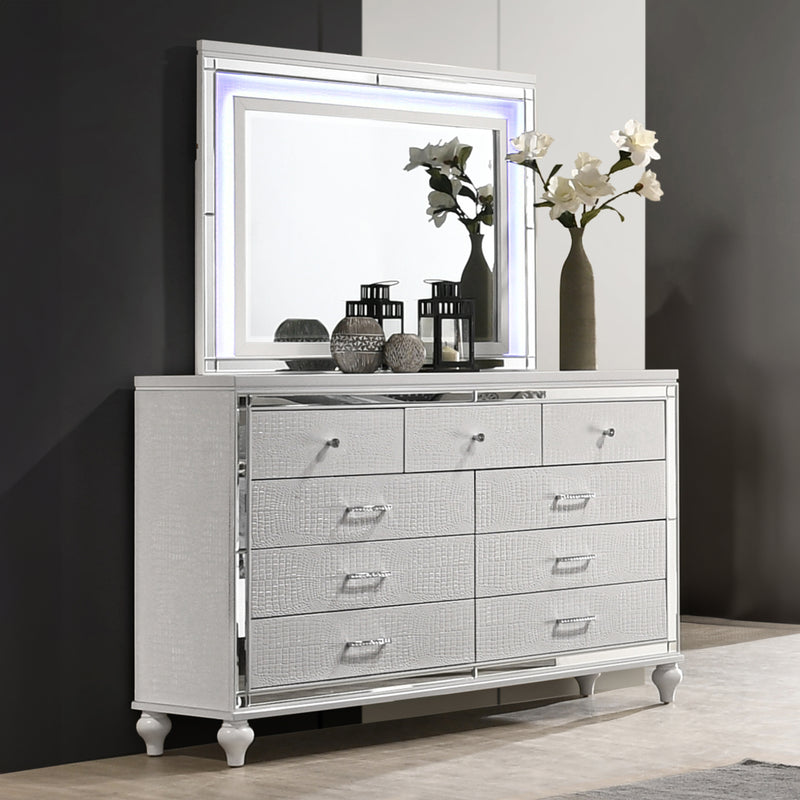 New Classic Furniture Valentino Black Lighted Mirror