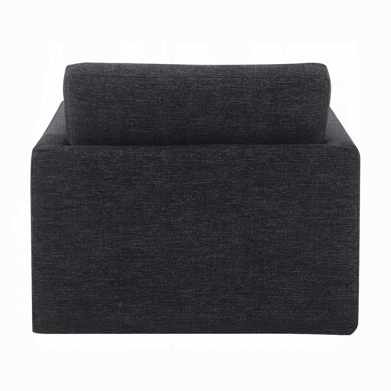 Acme Furniture Frederick Dark Gray Swivel Chair with Pillow