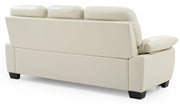 Glory Furniture Marta Gray Faux Leather Sofa