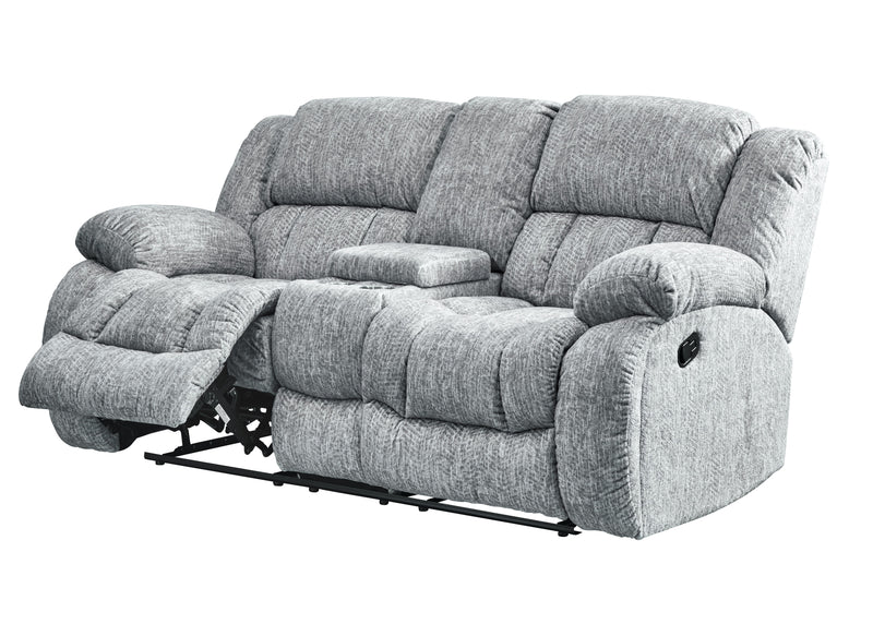 Global Furniture U250 Ebony Console Reclining Loveseat