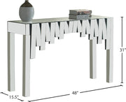 Meridian Furniture Kylie Mirrored Console Table