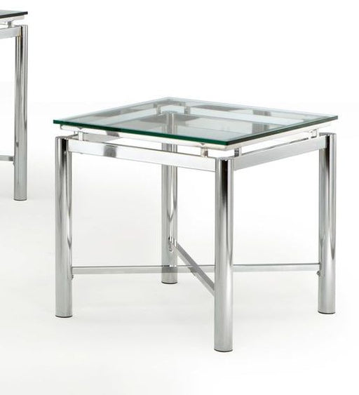 Steve Silver Nova Silver Chrome End Table