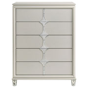 Coaster Furniture Olivia White 5 Drawer Chest