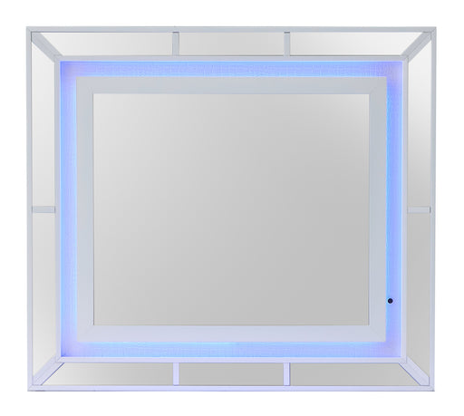 Glory Furniture Hollywood Hills Silver Champagne LED Mirror