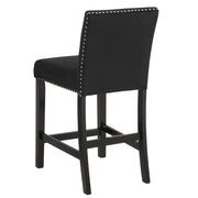 2 Crown Mark Lennon Black Counter Side Chairs