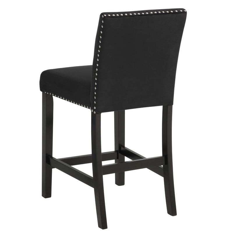 2 Crown Mark Lennon Black Counter Side Chairs