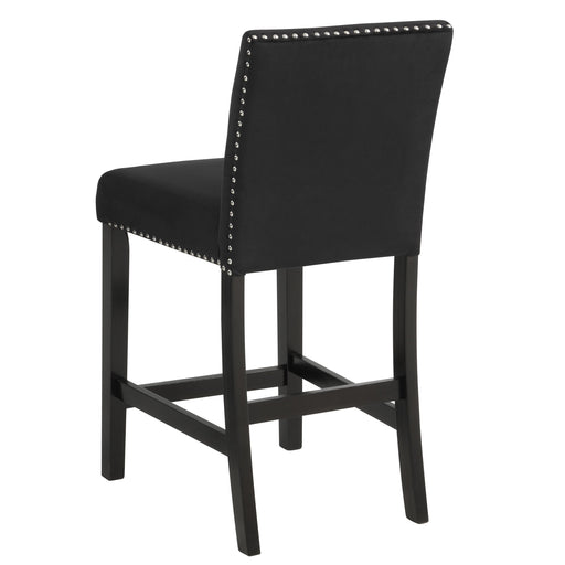 2 Crown Mark Lennon Black Counter Side Chairs