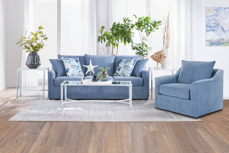 New Classic Furniture Sylvie Blue Slate Sofa