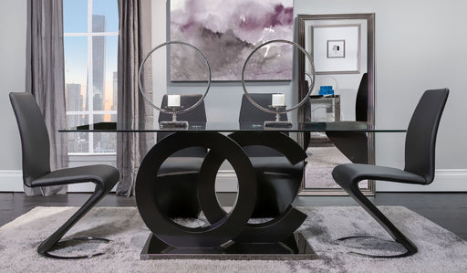 Global Furniture D2207 Black 5pc Dining Room Set