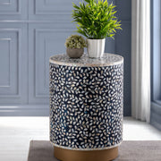 Galaxy Home Luxe Blue End Table