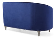 Glory Furniture Dania Blue Velvet Loveseat