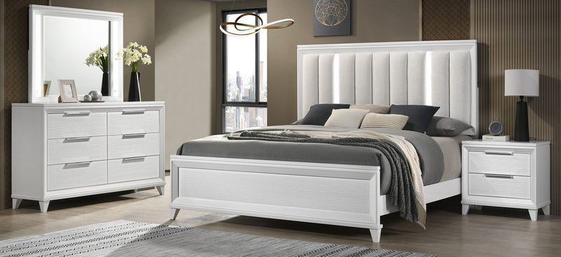 Crown Mark Cressida 4pc Bedroom Set With Queen Bed