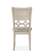 New Classic Furniture Mitchell Two Tone Bisque Brown 5pc Dining Set