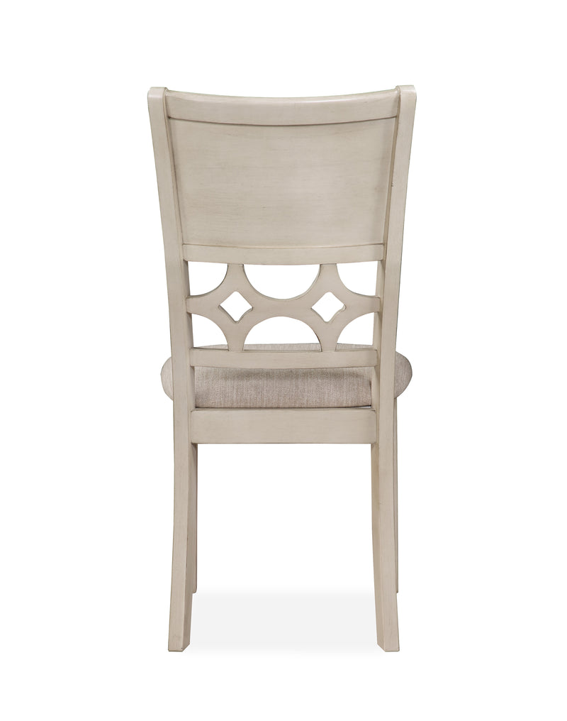 New Classic Furniture Mitchell Two Tone Bisque Brown 5pc Dining Set