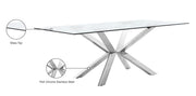 Meridian Furniture Juno Chrome Dining Table