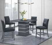 Global Furniture Monaco Dark Grey 5pc Bar Set