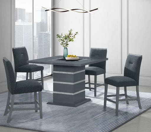 Global Furniture Monaco Dark Grey 5pc Bar Set
