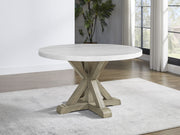 Steve Silver Carena White Round Dining Table
