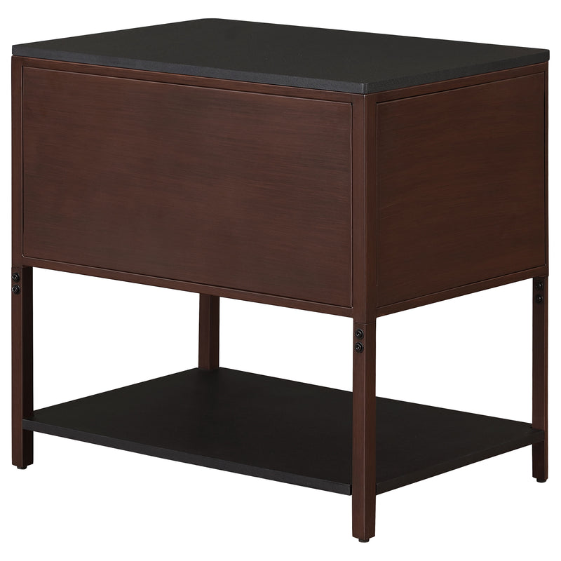 Coaster Furniture Zimmerlee Rust Brown Side Table