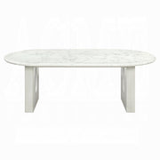 Acme Furniture Zayn White Natrual Dining Table