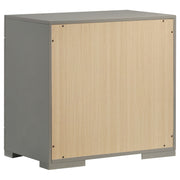 Coaster Furniture Ives Grey High Gloss Nightstand