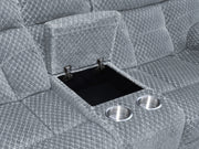 New Classic Furniture Bravo Light Gray Console Loveseat