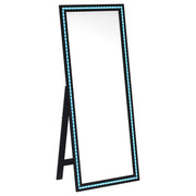 Coaster Furniture Windrose Black LED Standing Mirror