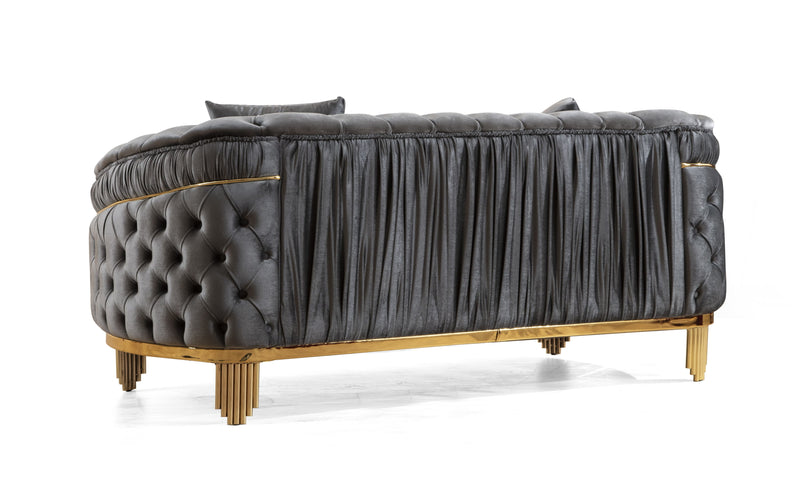 Galaxy Home Vanessa Gray Loveseat