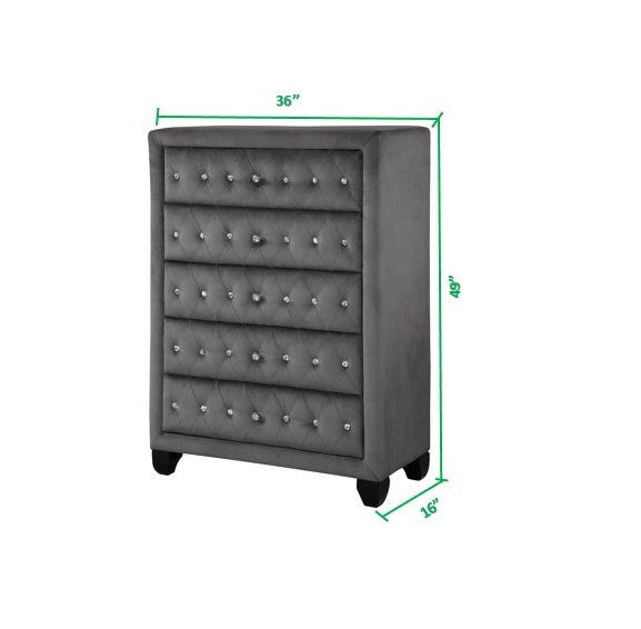 Galaxy Home Sophia Gray Drawer Chest
