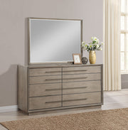 Coaster Furniture Durango Washed Oak Brown Dresser and Mirror