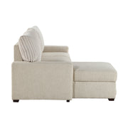 Home Elegance Gallatin Beige 2pc Sectional with Left Chaise