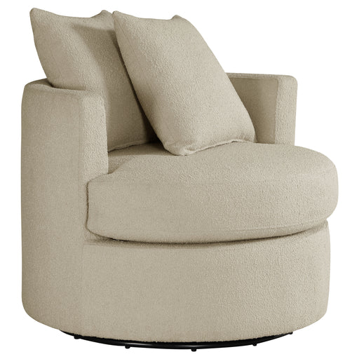Coaster Furniture Debbie Camel Brown Swivel Accent Chair