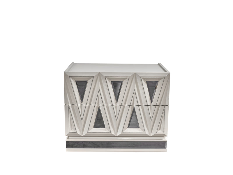 Galaxy Home Lavita River Sand Gray Nightstand