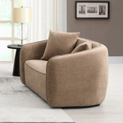Acme Furniture Keith Brown Loveseat with 2 Pillows